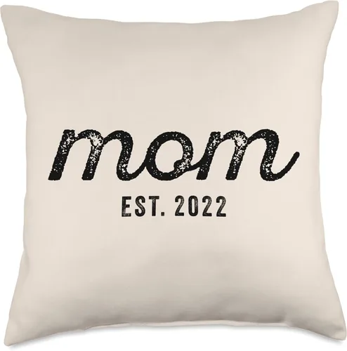 Vista 4 de Mom Est 2022 Custom Mom Personalized Mother’s Day Customized Throw Pillow