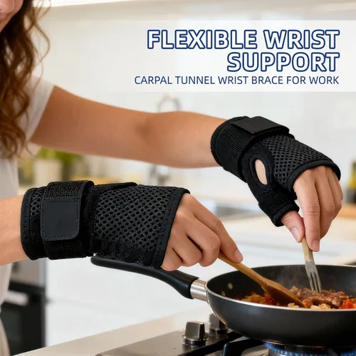 Vista 7 de Soporte de férula para pulgar para artritis y túnel carpiano, inmovilizador ajustable para dedo gatillo, tendinitis, alivio del dolor de esguince
