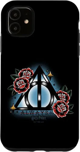 Vista 8 de iPhone 16 Harry Potter Always Deathly Hallows Symbol Floral Portrait Case