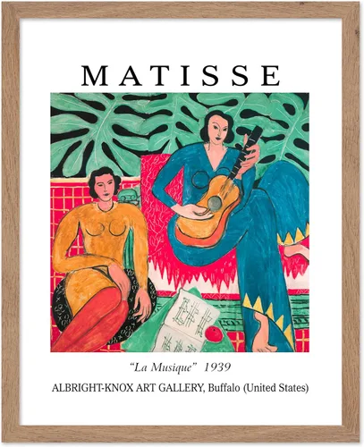 Vista 28 de Monem Art - Póster vintage de Henri Matisse – Gato retro con estampado de pez rojo – Arte de fauvismo – Arte animal – Pintura clásica – Arte fino