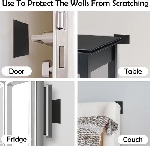 Vista 6 de Rubber Bond Placa de Goma Autoadhesiva para Toma de Pared, Paquete de 5 Unidades – Parche de Agujero para Paneles de Yeso Fácil de Aplicar Despegar