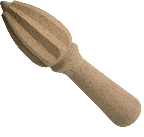 Vista 5 de Exprimidor de limón Extractor de frutas de madera, herramienta de cocina casera de mano adecuada para jugo de frutas (1 unidad, estilo A)