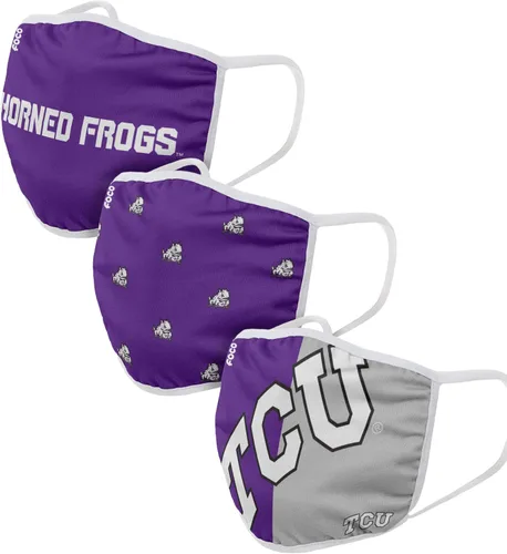 Vista 30 de FOCO - Cubrebocas universitario de la NCAA para adultos (unisex, 3 unidades)