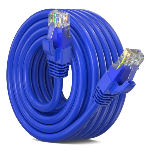 Vista 46 de Maximm Cable Ethernet Cat 6, cable de red y conexión de alta velocidad de 10 pies, UTP, 10 Gbps, cable Ethernet de 550 MHz, color naranja