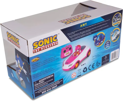 Vista 7 de NKOK Sonic Racing RC Car Amy Rose escala 1:28, 2.4 GHz, con licencia