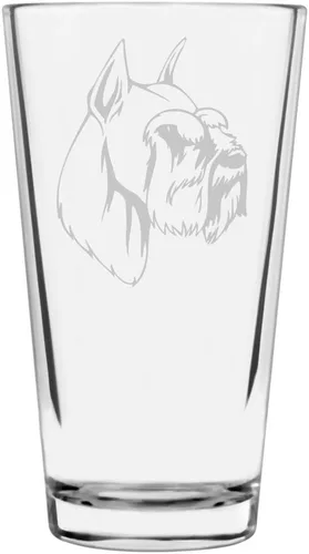 Vista 443 de Podenco Canario - Vaso de pinta de 16 onzas con temática de perro personalizado