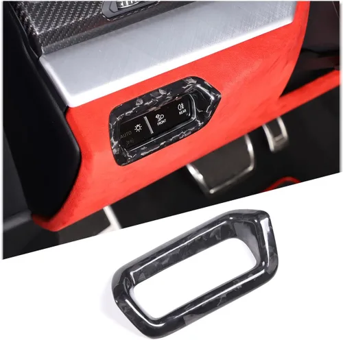 Vista 10 de TOYCIDFG Cubierta de marco de botones para interruptor de salpicadero de automóvil Lamborghini Urus 2018-2023, accesorios de decoración
