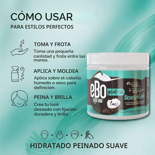 Vista 2 de Boe Coesmtics Ebo GelOil - Gel para peinar