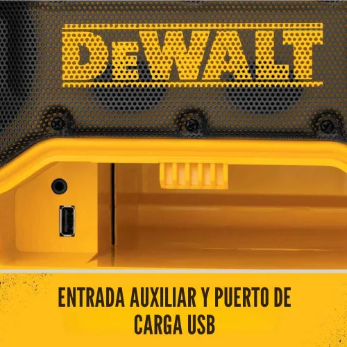 Vista 5 de DEWALT Radio Bluetooth MAX de 20 V, rango de 100 pies, portátil para lugares de trabajo (DCR025)