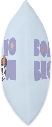 Vista 2 de Disney Minnie Mouse Born to Bloom - Almohada retro de flores primaverales, 16 x 16 pulgadas, multicolor