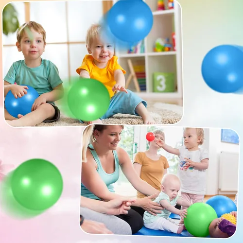 Vista 7 de Aoriher 10 pelotas pequeñas de pilates, de 9 pulgadas, mini pelotas de yoga antiestallidos y antideslizantes para estabilidad, fitness, terapia