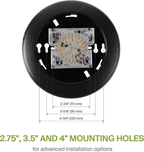 Vista 5 de ASD 1 paquete de luces LED de disco de 6 pulgadas, 15W 5CCT 2700K-5000K 1245LM CRI90+, luminaria de techo regulable de montaje empotrado, luces
