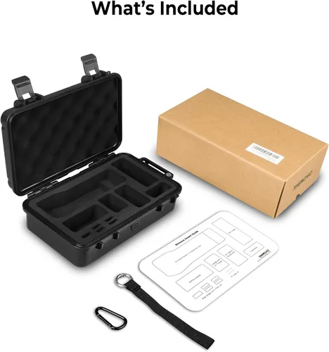 Vista 8 de Estuche rígido impermeable para DJI Osmo Pocket 3 Creator Combo – IP67 carcasa ABS a prueba de golpes, espuma EVA de precisión, estuche