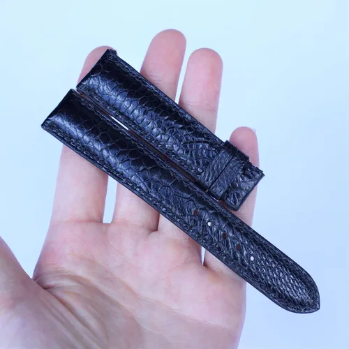 Vista 7 de Ostrich watch band custom watch bands black ostrich watch strap 20mm, 18mm, 19mm, 21mm, 22mm, 23mm