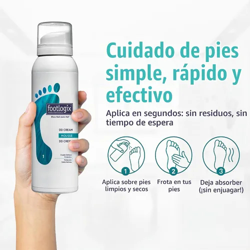 Vista 4 de FOOTLOGIX DD Cream Mousse, blanco, 4.23 onzas