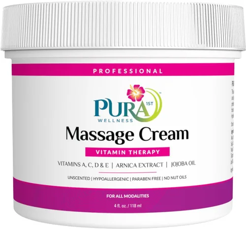 Vista 10 de Vitamin Therapy - Crema de masaje de 1 galón, vitamina E, profesional, terapia de masaje, tejido profundo, sin perfume, hipoalergénico, ingredientes