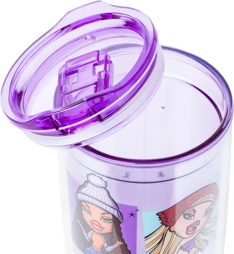 Vista 4 de Silver Buffalo Bratz Cloe, vaso con tapa de cierre deslizante, 20 onzas