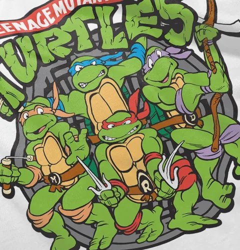 Vista 5 de Brisco Brands Teenage Mutant Ninja Turtles Group Baby Romper Niños o Niñas