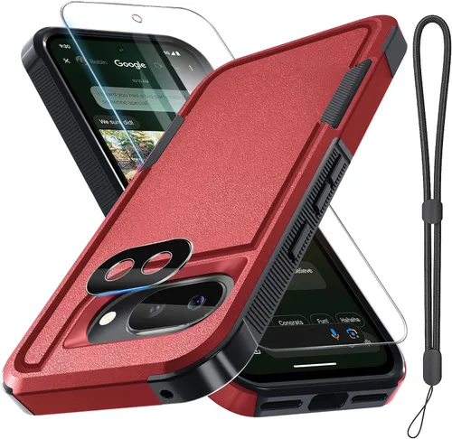 Vista 35 de Funda para Google Pixel 7A, Funda Protectora de Teléfono de Cuerpo Completo Resistente de Trabajo Pesado Robusta a Prueba de Golpes con Correa