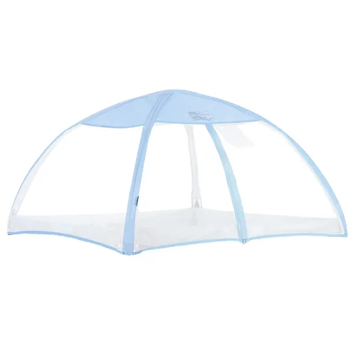 Vista 11 de Dream On Me Ziggy Canopy - Negro/Blanco, compatible con corralito Ziggy Square, protección UV, lluvia e insectos, plegable y apto para viajes