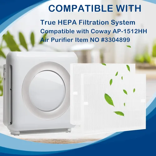 Vista 4 de AP-1512HH - Filtro HEPA de repuesto compatible con Coway Airmega AP-1512HH Mighty y Airmega 200M purificador de filtro de aire, número de artículo