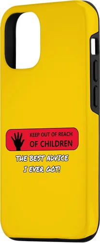 Vista 2 de iPhone 15 Manténgase fuera del alcance de los niños - El mejor consejo que he recibido! Funda