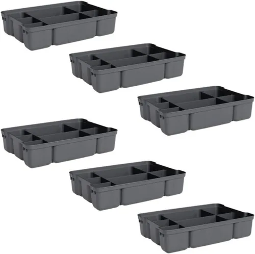 Vista 33 de Superio Contenedor de plástico transparente de 7.4 cuartos con tapa, no tóxico, sin BPA, sin olor, caja de almacenamiento organizadora, recipiente