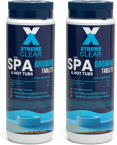 Vista 9 de Xtremeclear - Tabletas de bromo para spa y bañera de hidromasaje, botella de 1.5 libras, tabletas de 1 pulgada, desinfección de bajo olor, restaura