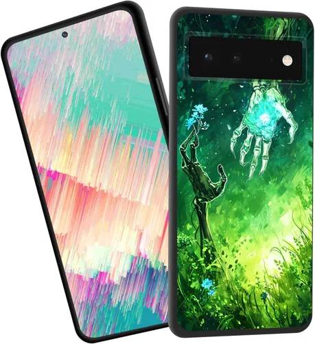 Vista 33 de Funda delgada para Google Pixel 4 XL, funda delgada de silicona de TPU suave a prueba de golpes para Google Pixel 4 XL, gato negro luna estrellada