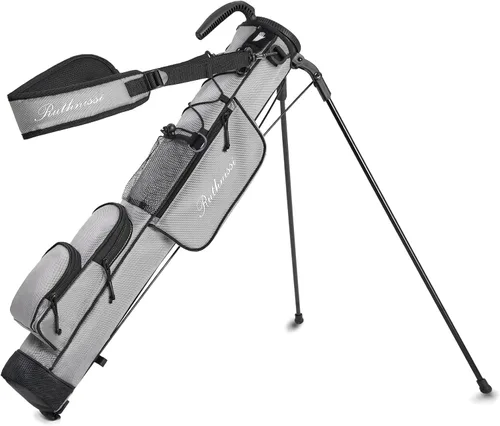 Vista 7 de Bolsa de golf ligera y fácil de transportar con correa acolchada, bolsa de golf duradera para hombres y mujeres