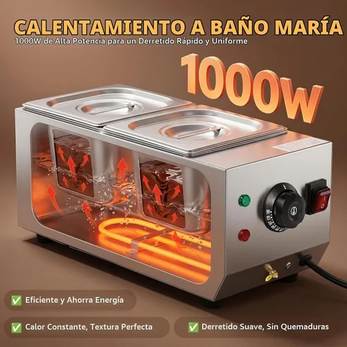 Vista 3 de WICHEMI Máquina de revenido de chocolate calentador de fusión de chocolate