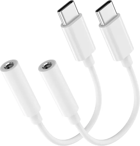 Vista 9 de Adaptador USB C a conector de auriculares de 3.5mm – Dongle de audio HiFi, cable tipo C a auxiliar hembra compatible con iPhone 17/16/15 Pro Max