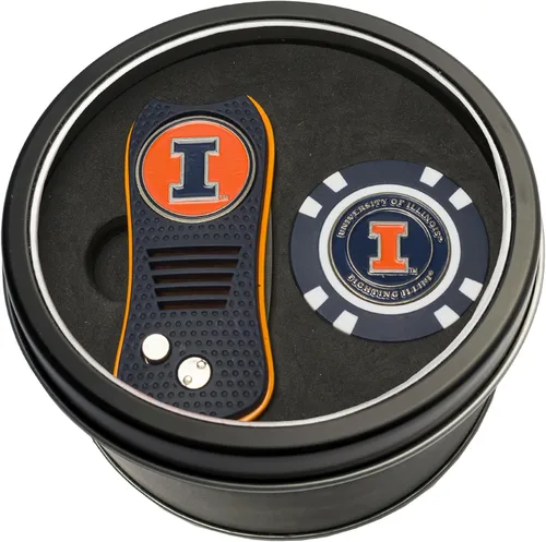 Vista 15 de Team Golf NCAA - Juego de regalo de lata unisex para adultos con herramienta Switchfix Divot y chip de golf