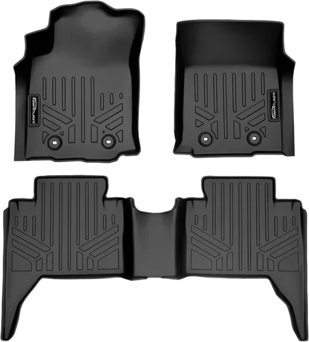 Vista 12 de SMARTLINER Juego de tapetes de piso de primera fila para Toyota Tacoma 2005-2011