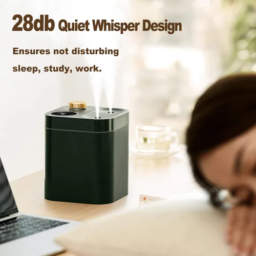 Vista 4 de Humidificador portátil inalámbrico para plantas, 27.1 fl oz, funciona con pilas, pequeños humidificadores de niebla fría para hasta 8 horas