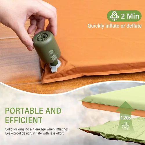 Vista 4 de Colchoneta de aire para SUV, cama de coche para acampar, colchón de camping inflable con bomba de aire, colchón de camping de espuma viscoelástica