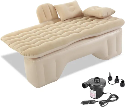 Vista 9 de Ergocar Colchón de aire inflable para cama de aire, sofá de aire, sofá de viaje, camping, cama de aire, impermeable, a prueba de fugas, tumbona