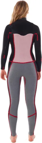 Vista 5 de Rip Curl - Mujer - Traje de neopreno Dawn Patrol 3/2 GB Steamer con cremallera en el pecho