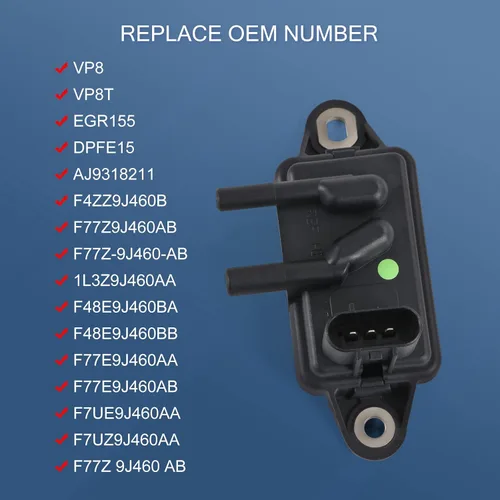 Vista 2 de Reemplazo del sensor de retroalimentación de presión de recirculación de gases de escape EGR para Ford F-150 F-250 F-350 Ranger, Mercury Sable
