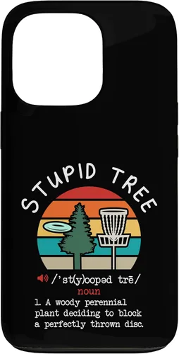 Vista 10 de Disc Golf Stupid Tree Funny Disc Golfing Lover Player Gift Case for iPhone 17