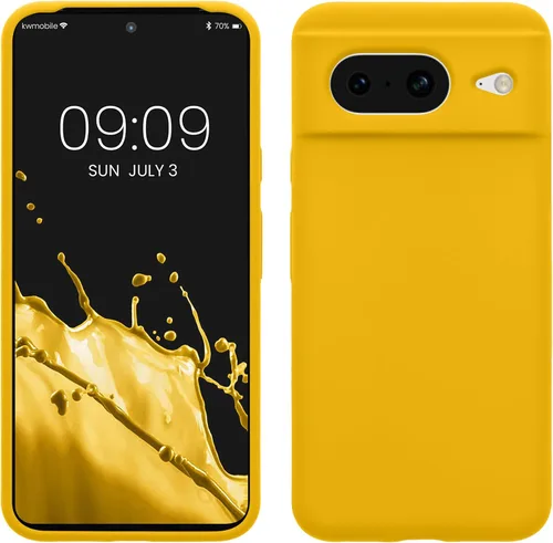 Vista 89 de kwmobile Funda compatible con Google Pixel 7 - Funda de silicona TPU con acabado suave - Piedra antigua