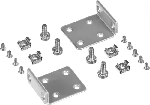Vista 7 de Kit de montaje en rack para interruptor Ubiquiti, orejas de rack 1U para interruptores Ubiquiti serie 16/24/48