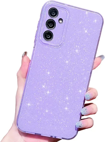 Vista 49 de MINSCOSE Funda compatible con Samsung Galaxy A14 5G, bonita funda delgada con purpurina fina, a prueba de golpes, de TPU para mujeres y niñas