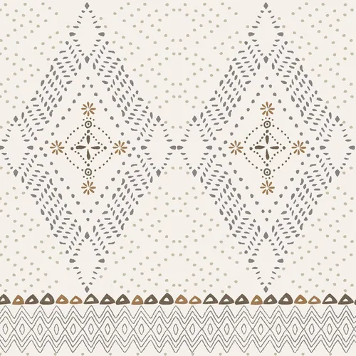 Vista 8 de Wake In Cloud - Juego de edredón bohemio, ropa de cama estilo granja occidental azteca de aspecto neutro, ropa de cama suave y ligera, 3 piezas Beige