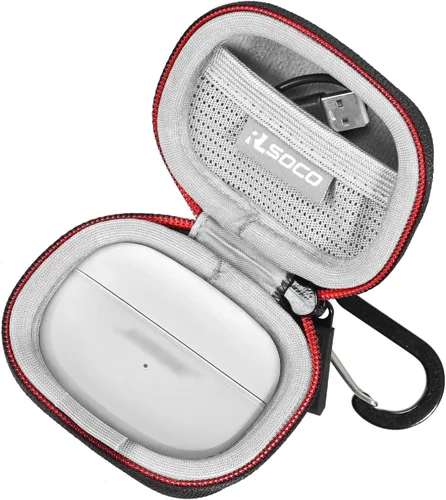 Vista 9 de RLSOCO Funda de transporte para Bose QuietComfort (modelo 2020) / auriculares deportivos inalámbricos con cancelación de ruido, color negro