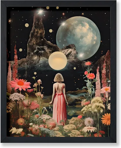 Vista 60 de Poster Master Póster OVNI – Impresión de mujer enmascarada – Arte extraterrestre – Arte surrealista – Arte de ciencia ficción – Regalo para hombres