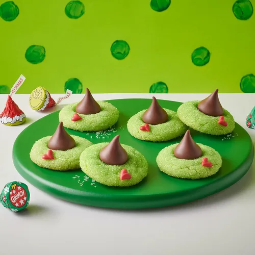 Vista 6 de HERSHEY'S KISSES Grinch - Bolsa a granel de chocolate con leche, caramelo de Navidad, 33.85 onzas