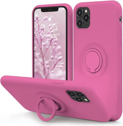 Vista 8 de MOCCA - Funda protectora con soporte de anillo, forro de microfibra supersuave y antiarañazos, de cuerpo completo y a prueba de golpes para iPhone 7