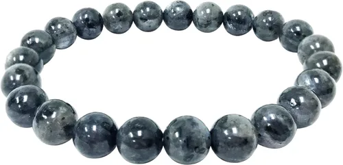 Vista 52 de Gem Avenue Handmade Round Bead Stretch Bracelet Unisex Natural Stone Beaded Jewelry for Men & Women, Elastic Wristband for Daily Wear