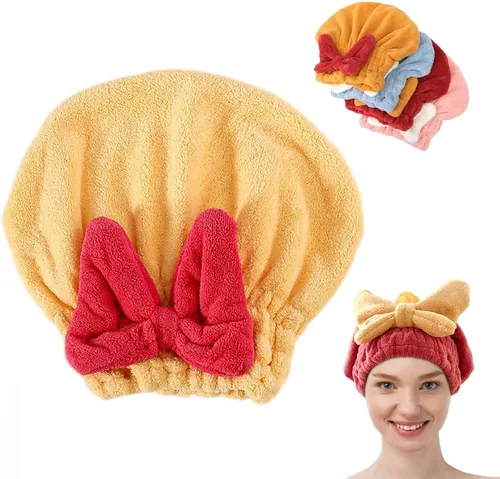Vista 10 de Toalla de Envoltura de Cabello Superabsorbente para Cabello Húmedo, Nueva Toalla de Microfibra para Cabello 2026, Toallas de Cabello de Secado